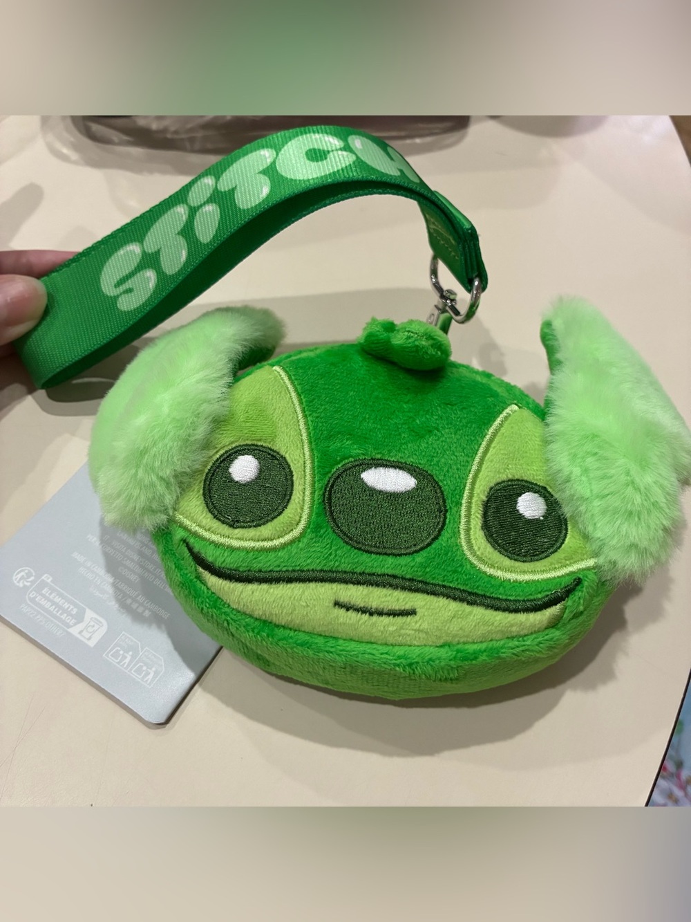 Disney Stitch plush wristlet